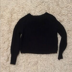 Black Knit cropped American apparel Sweater